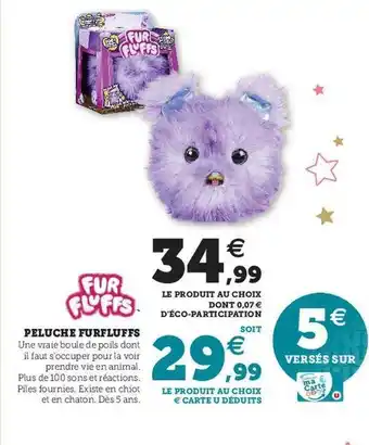 Hyper U Peluche furfluffs offre