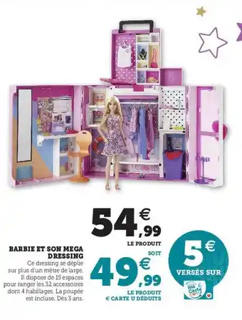 Hyper U Barbie et son méga dressing offre