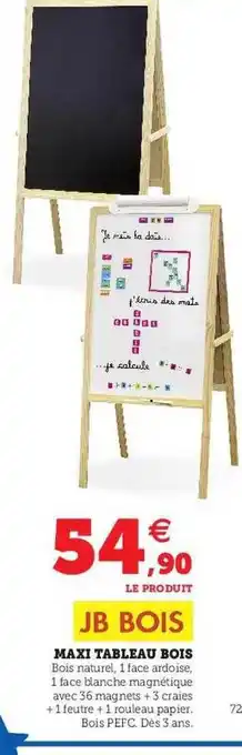 Hyper U Maxi tableau bois offre