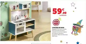 Hyper U Cuisine en bois aloya offre