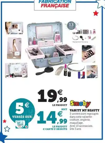 Hyper U Vanity my beauty smoby offre