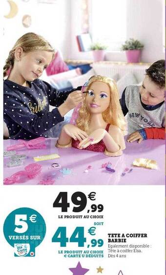 Tête à coiffer barbie