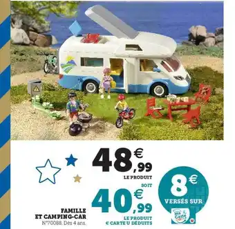Hyper U Famille et camping-car offre