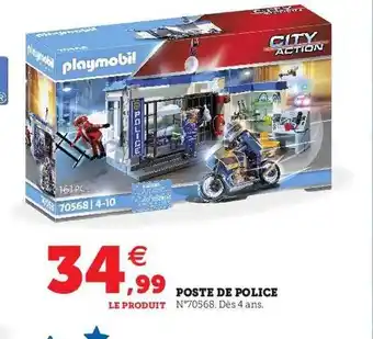 Hyper U Poste de police playmobil offre