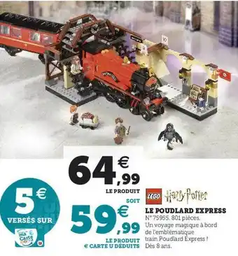 Hyper U Le poudlard express lego harry potter offre