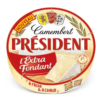 Auchan Supermarché Camembert président l'extra fondant offre