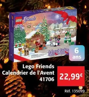 Colruyt Lego calendrier de l'avent 41706 offre