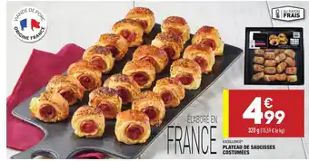 ALDI Plateau de Saucisses Costumées offre