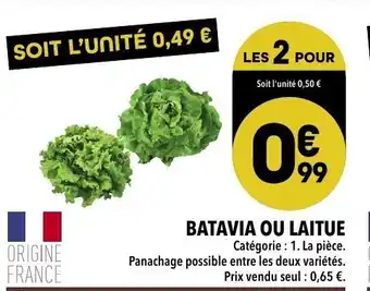 Supeco Batavia ou Laitue offre