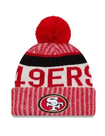 Go Sport Mode homme new era bonnet pompon san francisco 49ers sport knit offre