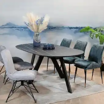 Pier Import Table à manger en céramique noire mate 200 cm bergame offre