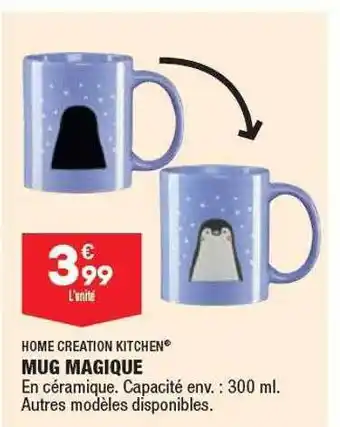 ALDI Mug magique home création kitchen offre