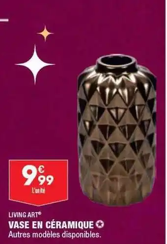 ALDI Vase en céramique living art offre