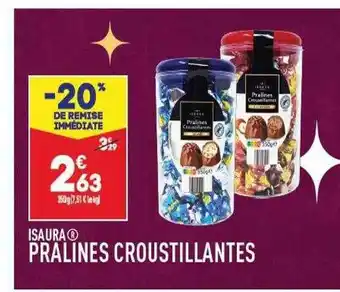 ALDI Pralinés croustillantes isaura offre