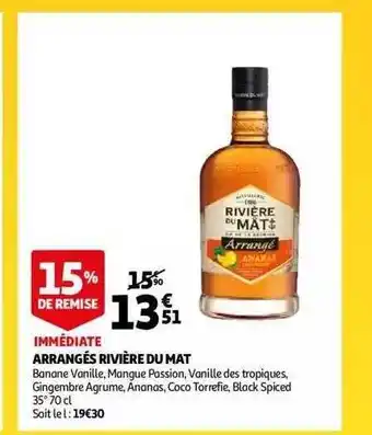 Auchan Arrangés rivière du mat offre