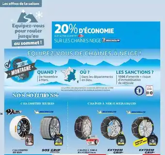 Les chaĂźnes neige michelin