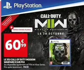Auchan Le jeu call of duty modern warfare ii sur ps5 offre