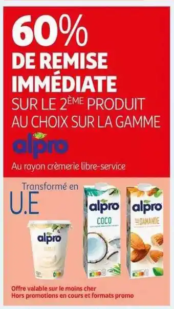Auchan La gamme alpro offre