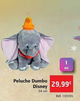 Colruyt Peluche dumbo disney offre
