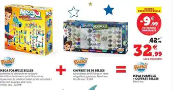 Hyper U Méga formule billes buki, coffret de 56 billes buki offre