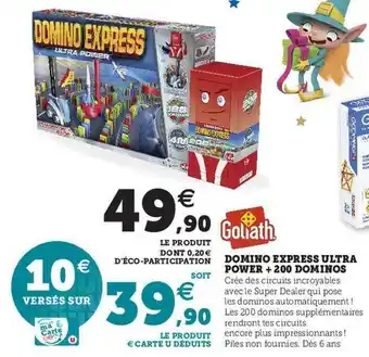 Hyper U Domino express ultra power + 200 dominos goliath offre