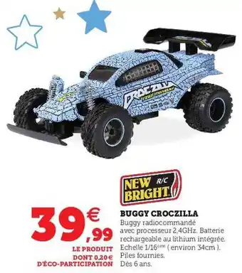 Hyper U New bright buggy croczilla offre