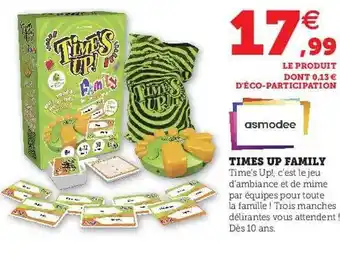 Hyper U Times up family asmodee offre