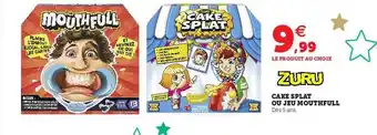 Hyper U Cake splat ou jeu mouthfull zuru offre