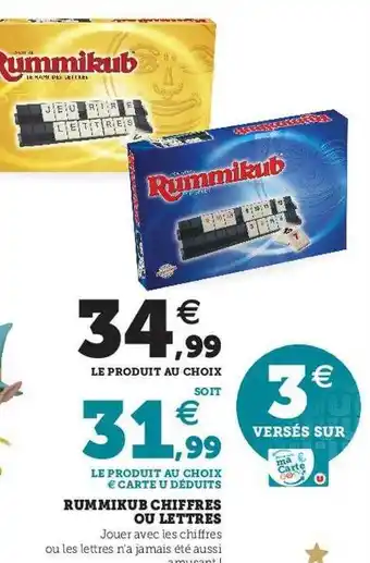 Rummikub chiffres ou lettres