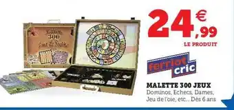 Hyper U Malette 300 jeux ferriot cric offre
