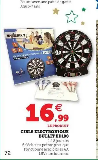 Hyper U Cible électronique bullit ed100 offre