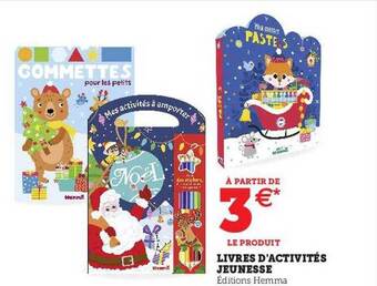 Hyper U Livres d'activités jeunesse offre
