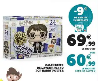 Hyper U Calendrier de l'avent funko pop harry potter offre
