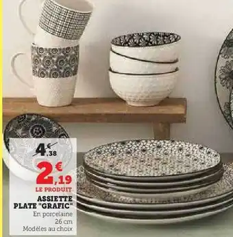 Hyper U Assiette plate offre