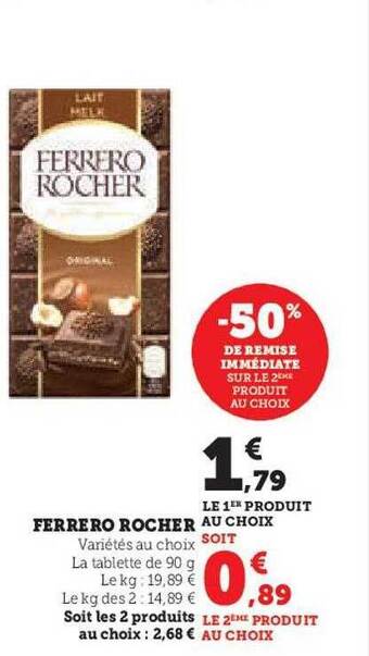Hyper U Ferrero rocher offre