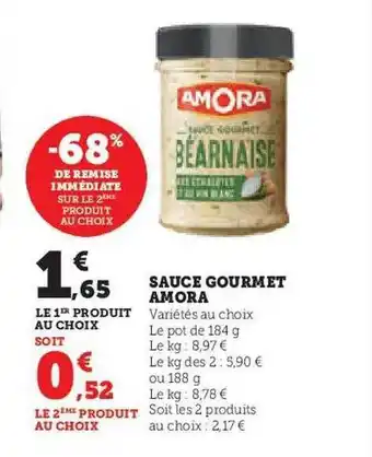 Hyper U Sauce gourmet amora offre