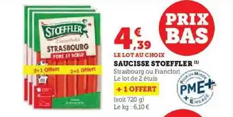 Hyper U Saucisse stoeffler offre