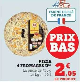 Hyper U Pizza 4 fromages u offre