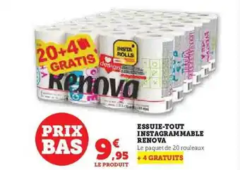 Hyper U Essuie-tout instagrammable renova offre