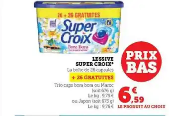 Hyper U Lessive super croix offre