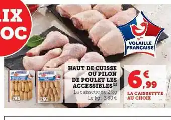 Haut de cuisse ou pilon de poulet les accessibles