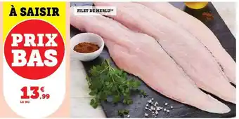 Hyper U Filet de merlu offre