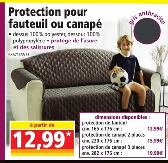 Norma Protection Pour Fauteuil ou Canapé offre