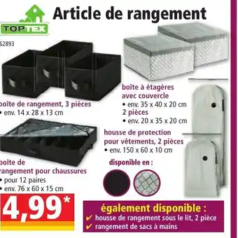Norma Article de Rangement offre