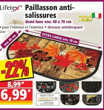 Norma Paillasson Anti-Salissures offre