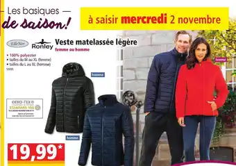 Norma Veste Matelassé Légère offre
