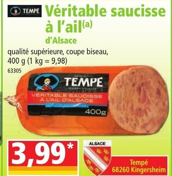 Norma Véritable Saucisse a L'Ail offre