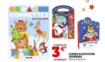 Hyper U Livres d'activités jeunesse offre