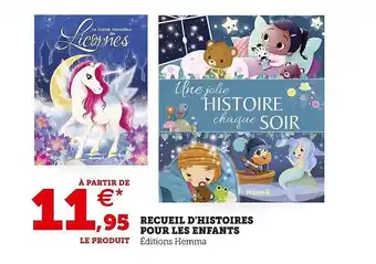 Hyper U Recueil d'histoires pour les enfants offre