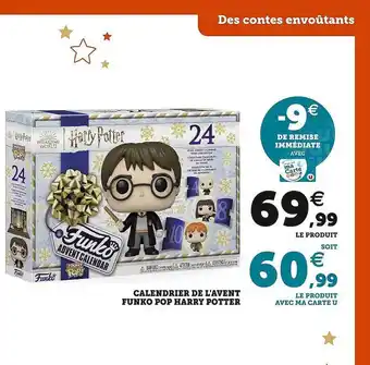 Hyper U Calendrier de l'avent funko pop harry potter offre